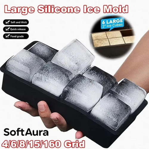 Large silicone ice - cube, tray