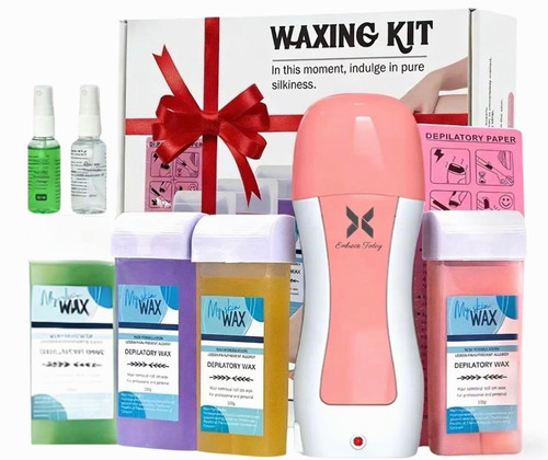 Depilatory roll wax heater - roll, on