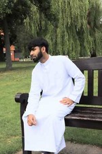Mens Men Jubba Thobe Collared
