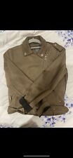 Faux Suede Biker Jacket Size