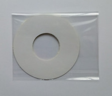 Blank Matte White Promo 7" Jukebox Vinyl Record Centre Labels (4 Pack)