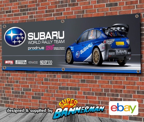 Subaru world rally - team, banner