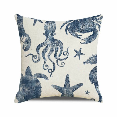 Crab starfish throw pillow - crab,
