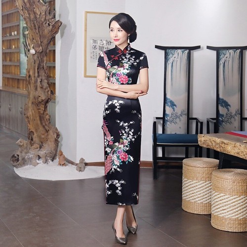 Ladies chinese cheongsam faux - ladies,