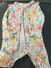 GEORGE baby girl 3-6 month body suit bee and floral pattern cotton
