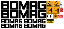 BOMAG VIBRATING ROLLER DECALS STICKERS