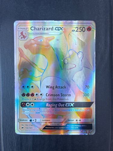 Pokémon charizard rainbow - charizard-gx,
