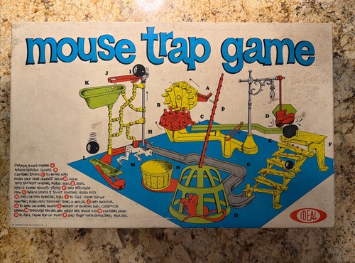 Vintage 1963 mouse - trap, board
