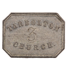 SCOTLAND SCOTTISH TARBOLTON CHURCH LEAD COMMUNION TOKEN