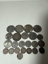 UK Silver & Pre-Decimal Coin Lot – Shillings Sixpence Threepence – Unsearched