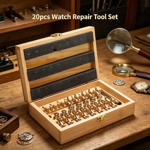 Watch mainspring winder set - ,