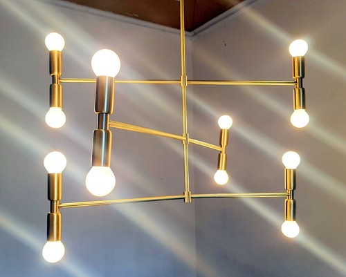 Mid century style iconic brass - mid,