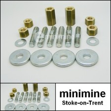 Classic Mini Manifold Fitting Kit Inc Studs Long Brass Nuts Washers rover austin