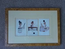 Three Mabel Lucie Attwell Framed Postcards 45cm X 31cm (Including Frame)