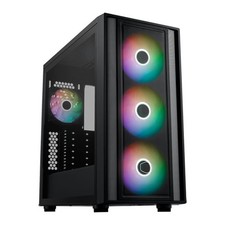 Cooler Master MasterBox 600 Mid Tower TG Chassis, 4x ARGB Fan, Rear-Connect Supp