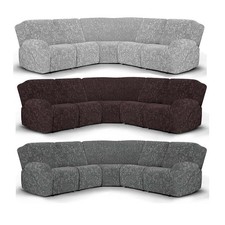 5 Seater Recliner Sofa Cover Corner Sofa Jacquard Sectional Recliner Slipcover