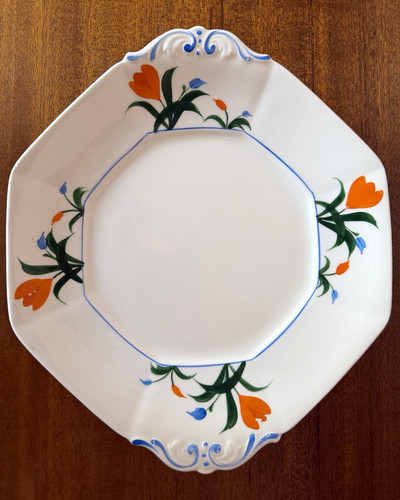 Octagonal floral ceramic - floral,