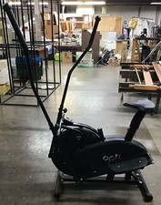 Opti 2 in 1 Air Cross Trainer and Exercise Bike for Home in Black