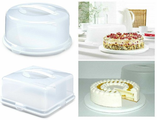 Plastic cake box tub - plastic,