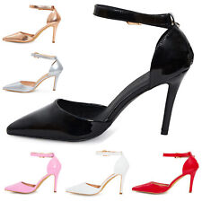 Womens Ladies High Heels Ankle