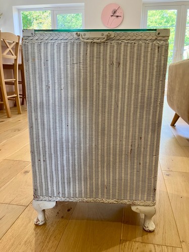 Lloyd loom vintage laundry bin - vintage,
