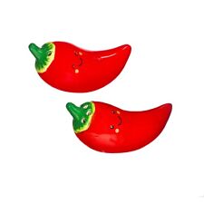 Sass & belle red chilli salt and pepper set NEW ceramic gift