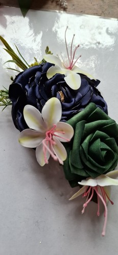 Hair flower vintage style 40s - flower,