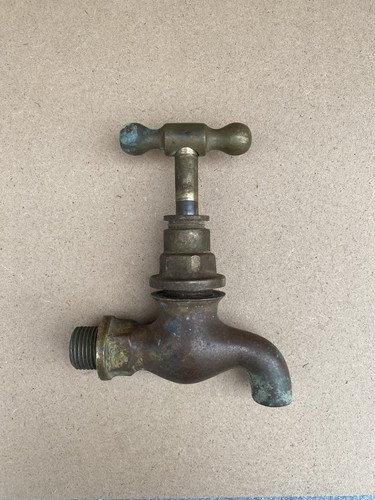 Antique brass tap - antique,