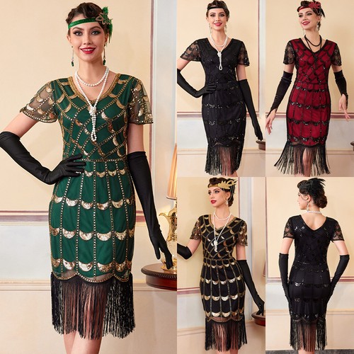 Ladies flapper dress cocktail - flapper,