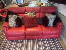 Leather Recliner Sofa Set