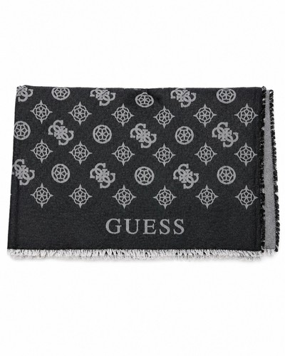 Guess monogram scarf black - monogram,