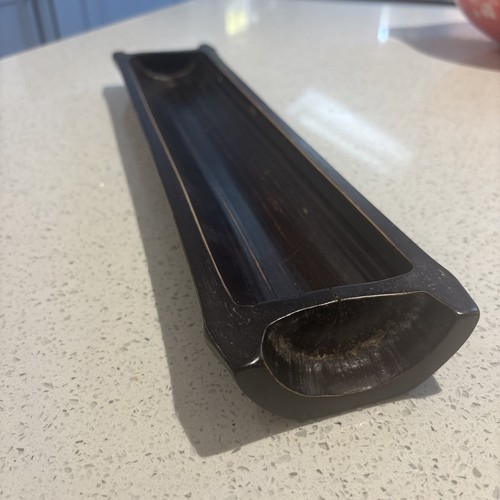 Vintage bamboo trough tray - trough,