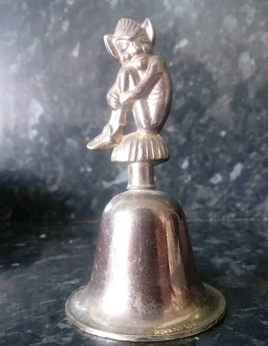 Vintage brass goblin bell - vintage,