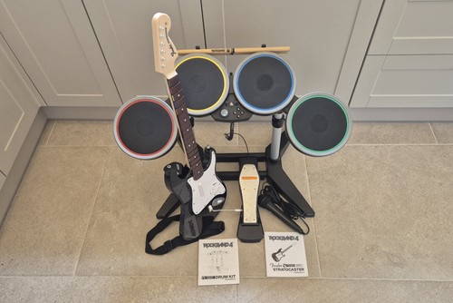 Rock band drum - drum, guitar