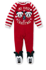 Disney Baby Mickey & Minnie Christmas Sleepsuit Newborn Outfit Girls Boys Gift