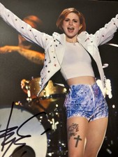 Hayley Williams / Singer Sexy Paramore BlueShort Signed Autograph 8x10 Photo COA