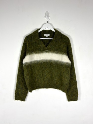 Cos striped mohair blend - striped, mohair-blend