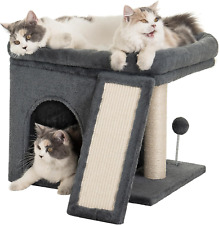 Cat Tree Tower for Large Adult Cats, Large Perch,Spacious Condo House for Indoor