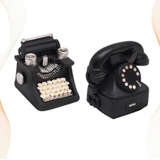  2 Pcs Vintage Phone Old