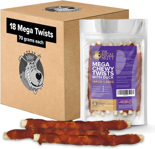 Mega chewy twists with duck - chewy,