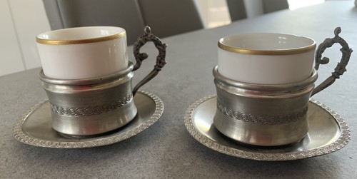 Pair vintage espresso - pair, of
