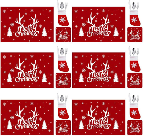 Pcs christmas placemats and - placemats,