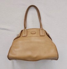 Tod's Girelli East/West tote bag Folded corner Turnlock Caramel brown Pre-loved