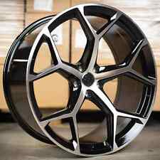 18"rs6 f black pol alloy wheels vw golf audi/vw/tt/t4/a4/a3/a6/skoda + tyres