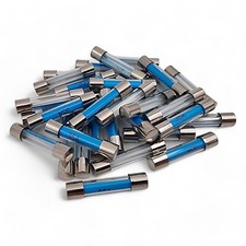 30mm Glass Fuses Standard Quick Blow Fast Acting 6x30 Amps 2 5 10 15 20 25 35 50