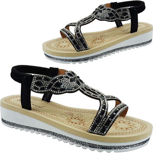 Womens ladies low wedge - ladies,