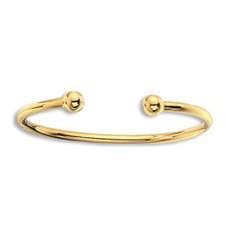 9ct Gold Solid Childs Torque