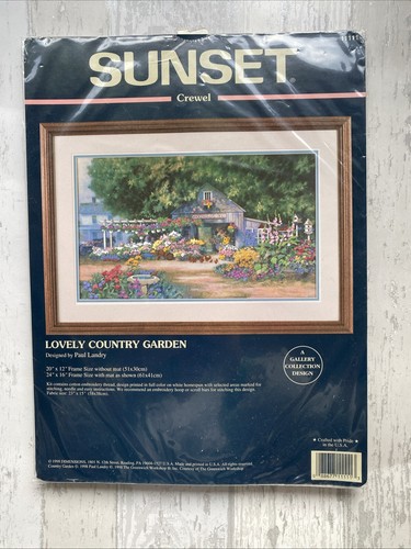 Sunset crewel 11111 - sunset,