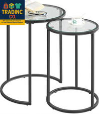 round Nesting End Table Set of