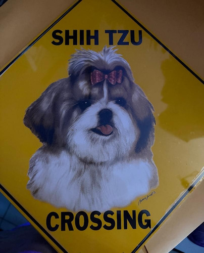 Shih tzu crossing sign - shih,